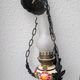 Vintage style suspension oil lamp.