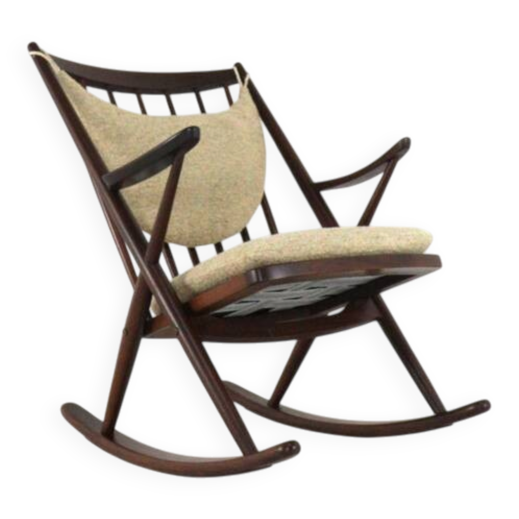 Franks Reenskaug for Bramin rocking chair model 182 - danish design