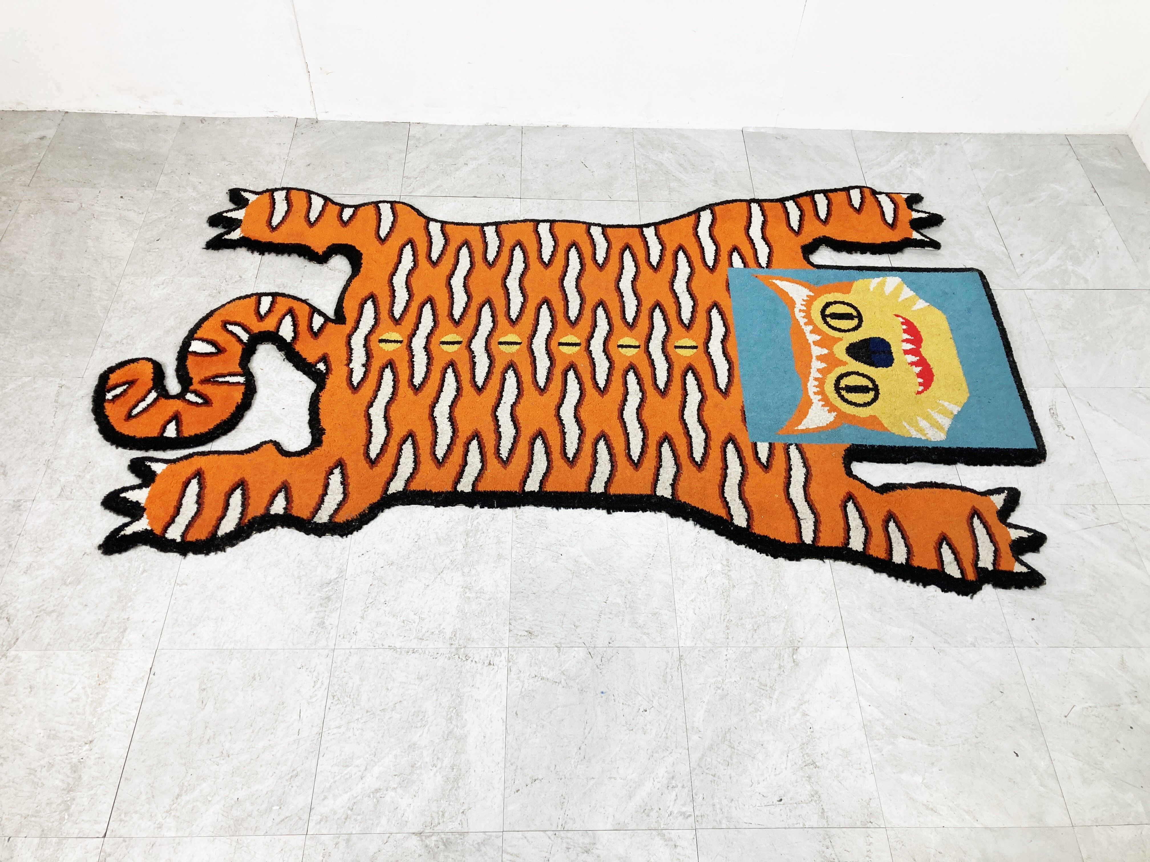 Tiger shaped rug by Walter van Beirendonck for Ikea, 1990s