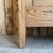 Armoire à glace ancienne en pitchpin (rénovée)