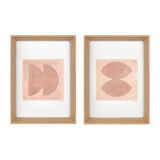 Set of 2 paintings on paper M269 & M270 signed Eawy