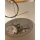 Contemporary Murano Style White With Murrise Multicolor Pendant