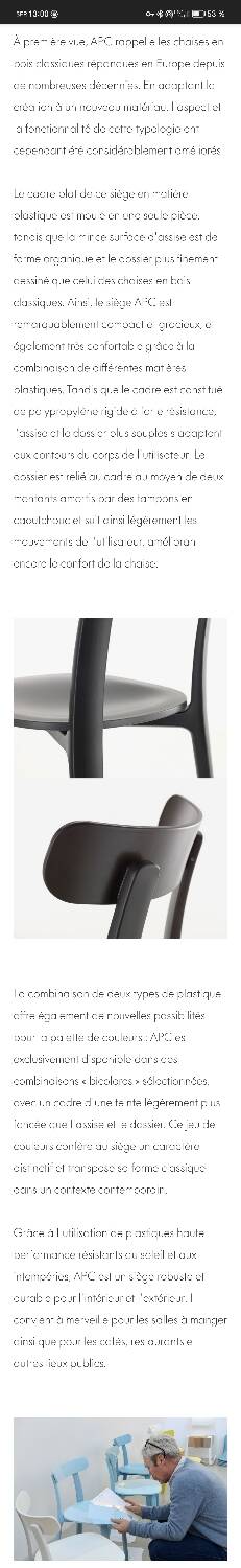 2 All Plastic Chair APC gray chairs by Jasper Morrison for Vitra,