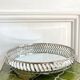 Openwork metal round mirror top