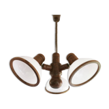 Suspension Steinhauer vintage 3 lampes années 80