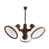 Suspension Steinhauer vintage 3 lampes années 80