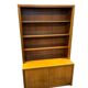 Bibliothèque / vitrine en bois vintage