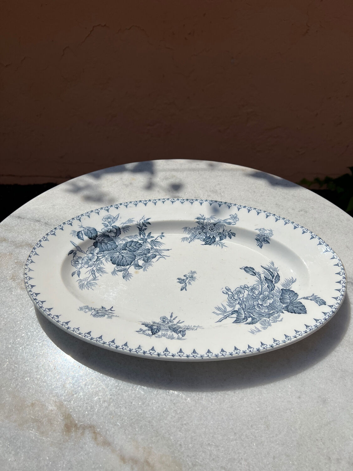 Presentation dish Sarreguemines (Flora)