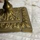 Large old gilded bronze candlestick