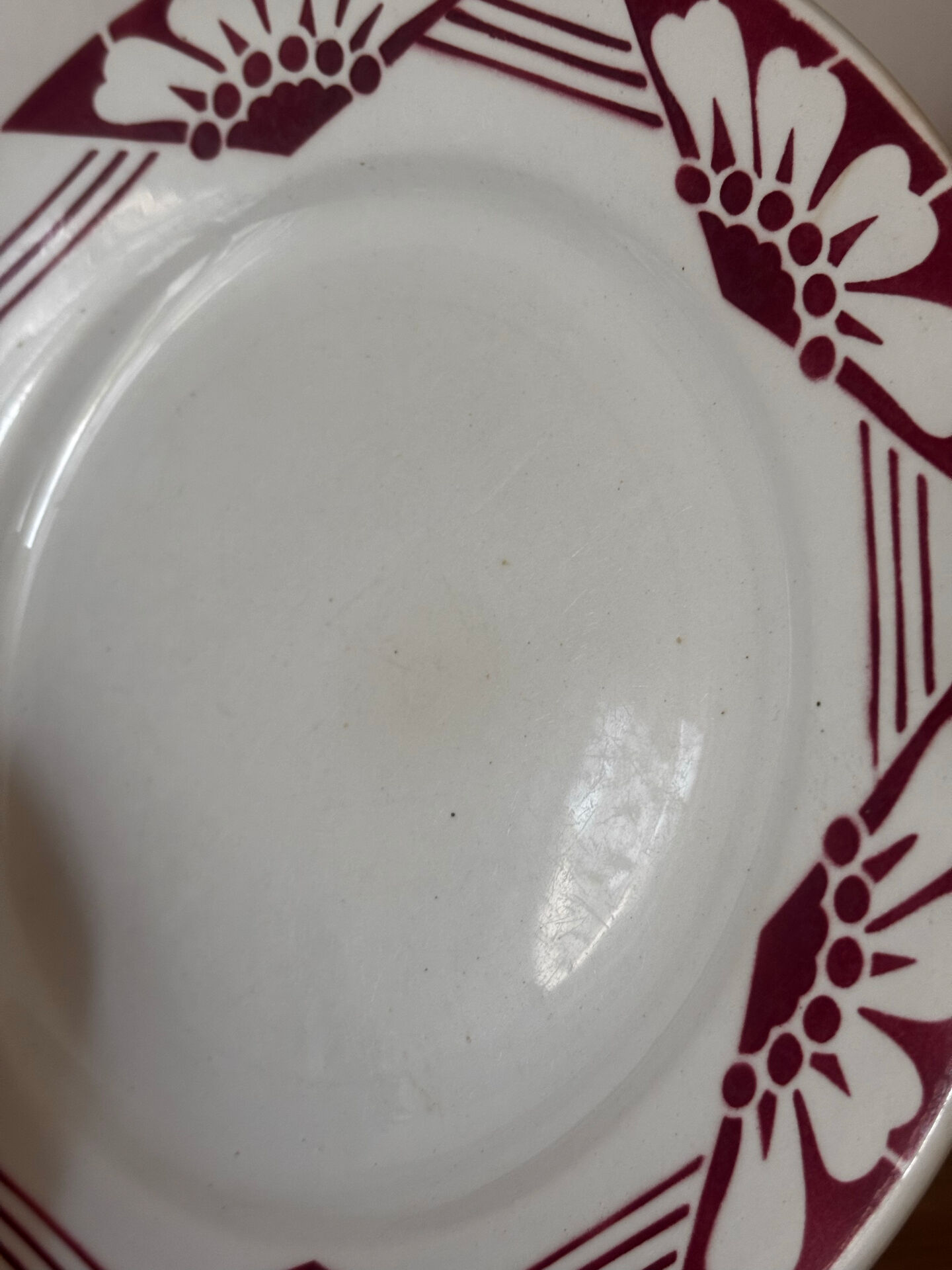 Lot de deux assiettes plates Magnolia St Amand