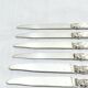GEORGES FLAKENBERG - 6 SILVER FRUIT KNIVES