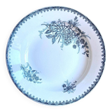 Sainte Amandinoise hollow plate in iron clay, "Margot" service