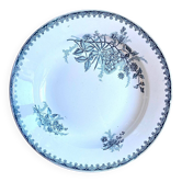 Sainte Amandinoise hollow plate in iron clay, "Margot" service