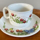 Set of 4 Marjolein Bastin Teacups with Saucers from the "Libelle" Series, J&G Meakin, Wedgwood Group