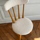 Chaise vintage en peau de mouton