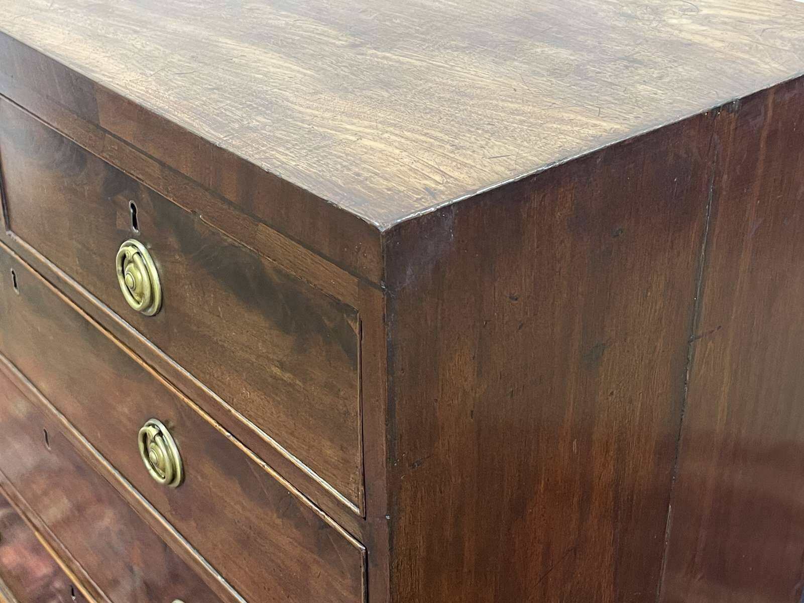 19th-century English mahogany commode