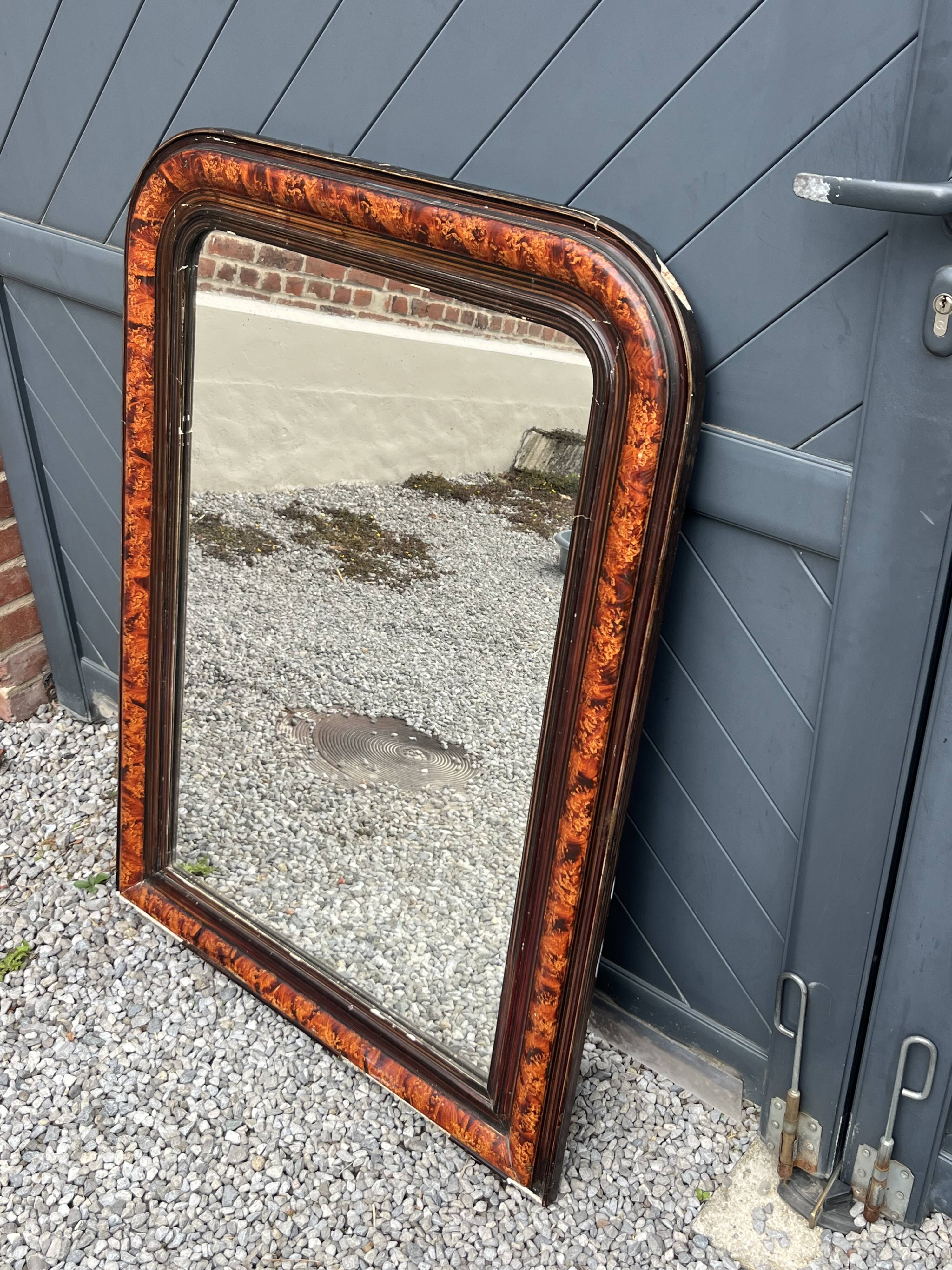 Antique mirror in Louis Philippe style