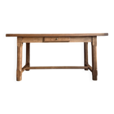 Table de ferme vintage en chêne (rénovée)