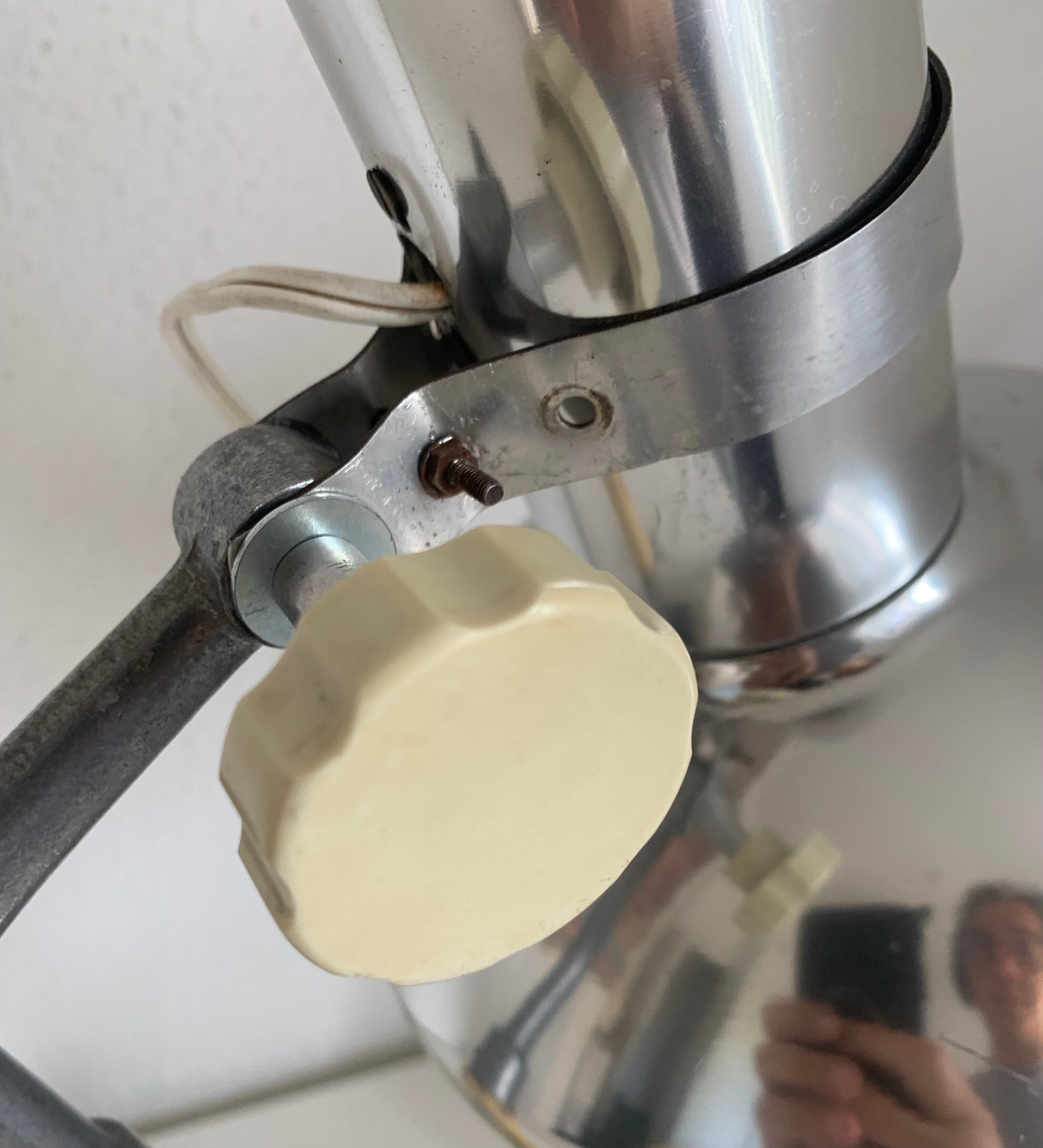 Vintage 1950 industrial table lamp Kurt Rosenthal - 43 cm