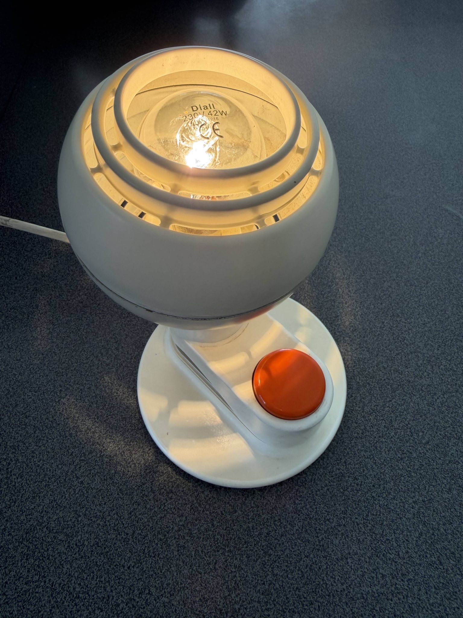 3 eyeball lamps space age