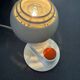 Set of various space-age eyeball lamps.
