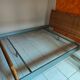 Vintage Double Bed in Iron and Wicker, 1980s