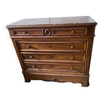 Large marble chest of drawers
