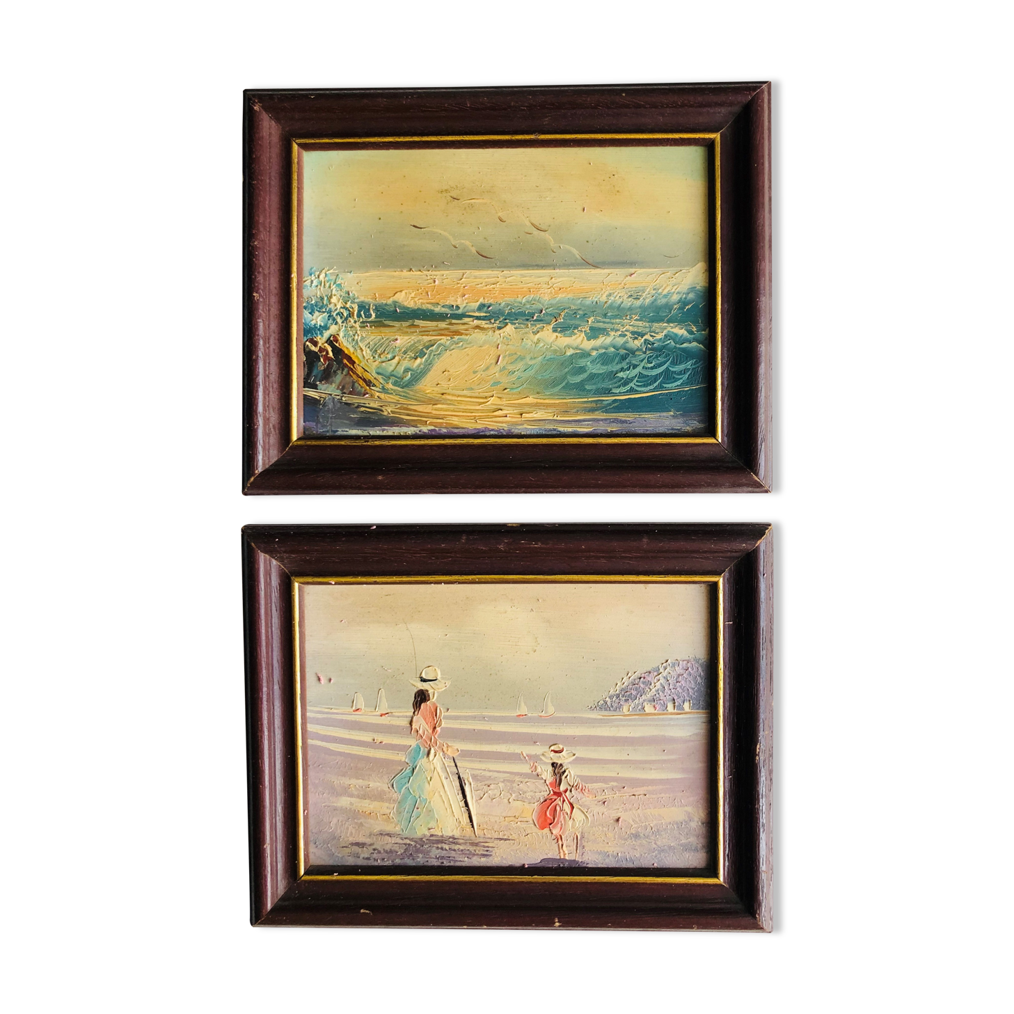 Paintings: Oils on panel - seaside landscapes