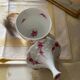 Limoges porcelain cup with lid