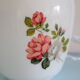 Opaline hanging decorated with roses, 60s, vintage