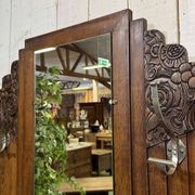 1930s Art Deco oak wardrobe