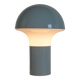 1960s metal and opaline mushroom table lamp