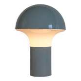 Lampe de table champignon en métal et opaline des années 1960