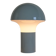 1960s metal and opaline mushroom table lamp