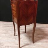 Pair of bedside tables, Louis XVth style and marquetry