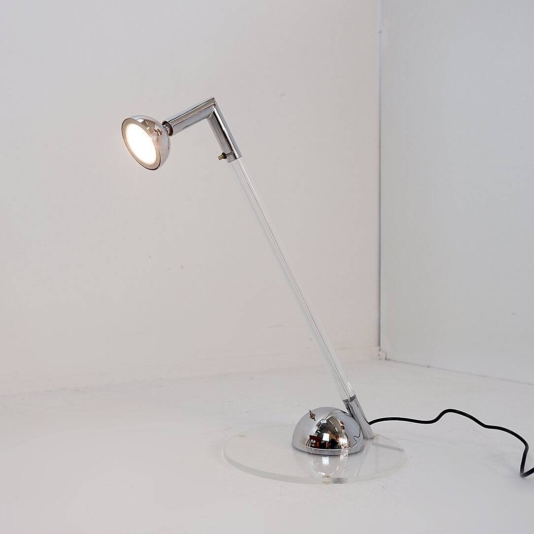 Postmodern Translucent Acrylic glass Table Lamp - 1980s