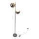 Eyeball floor lamp in chromed metal