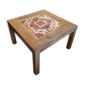 table basse noyer et