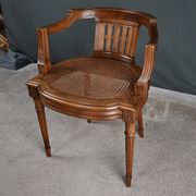 Small Office Armchair in Walnut, Louis XVI style – Late 19th century