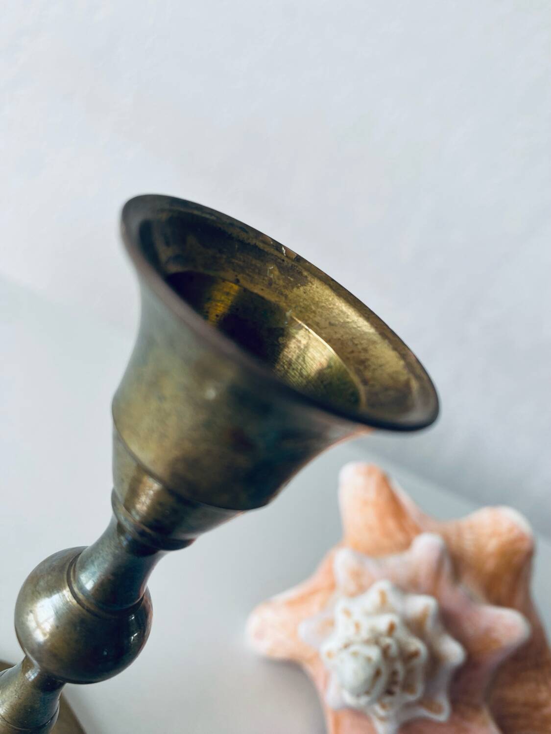 Brass candle holder