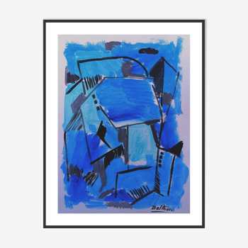 Abstraction lapis lazuli