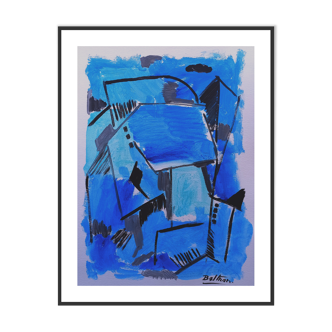 Abstraction lapis lazuli