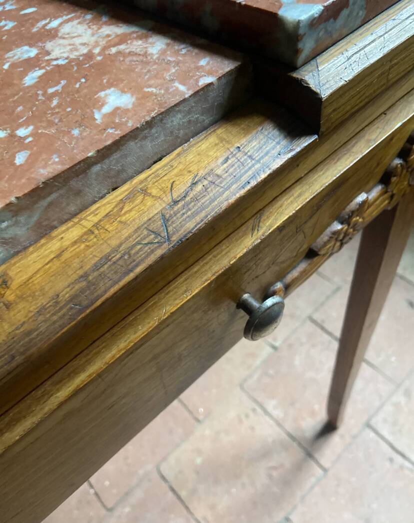 Art Deco dressing table in solid oak