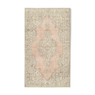 Tapis beige turc noué à la main 156 cm x 268 cm