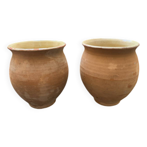 Paire de pot en terre
