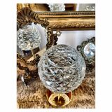 Triptych of pine cones lamps