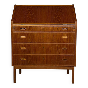 1960s Vintage Mid-Century Danish Teak Secretary