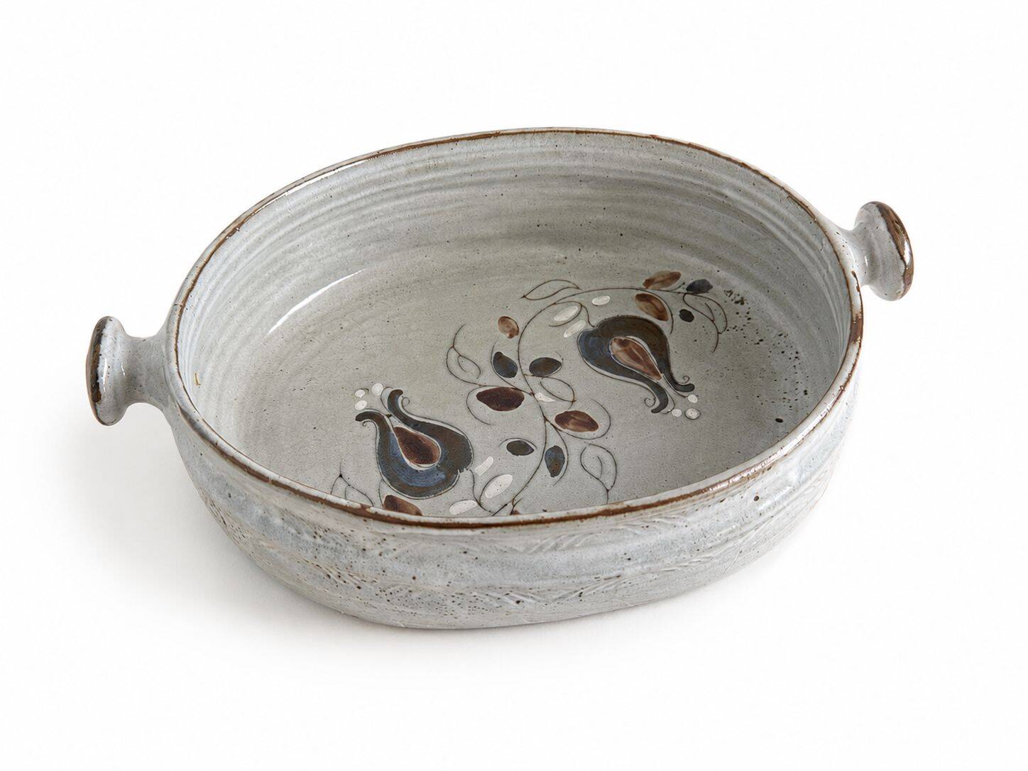 Dish from Poncé-sur-le-Loir (Sarthe) signed by Chantal and Thierry Robert
