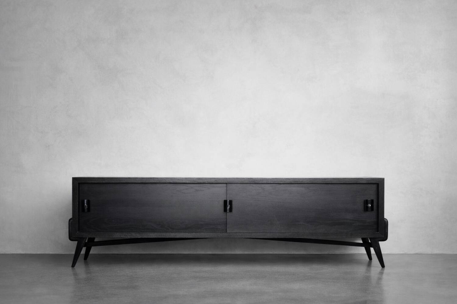 Vintage Mid-Century Scandinavian Modern Dark Oak Sideboard, 1960s