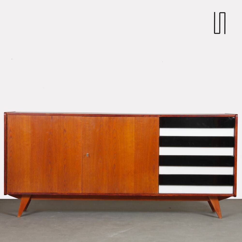 Oak sideboard by Jiri Jiroutek, model U-460, 1960